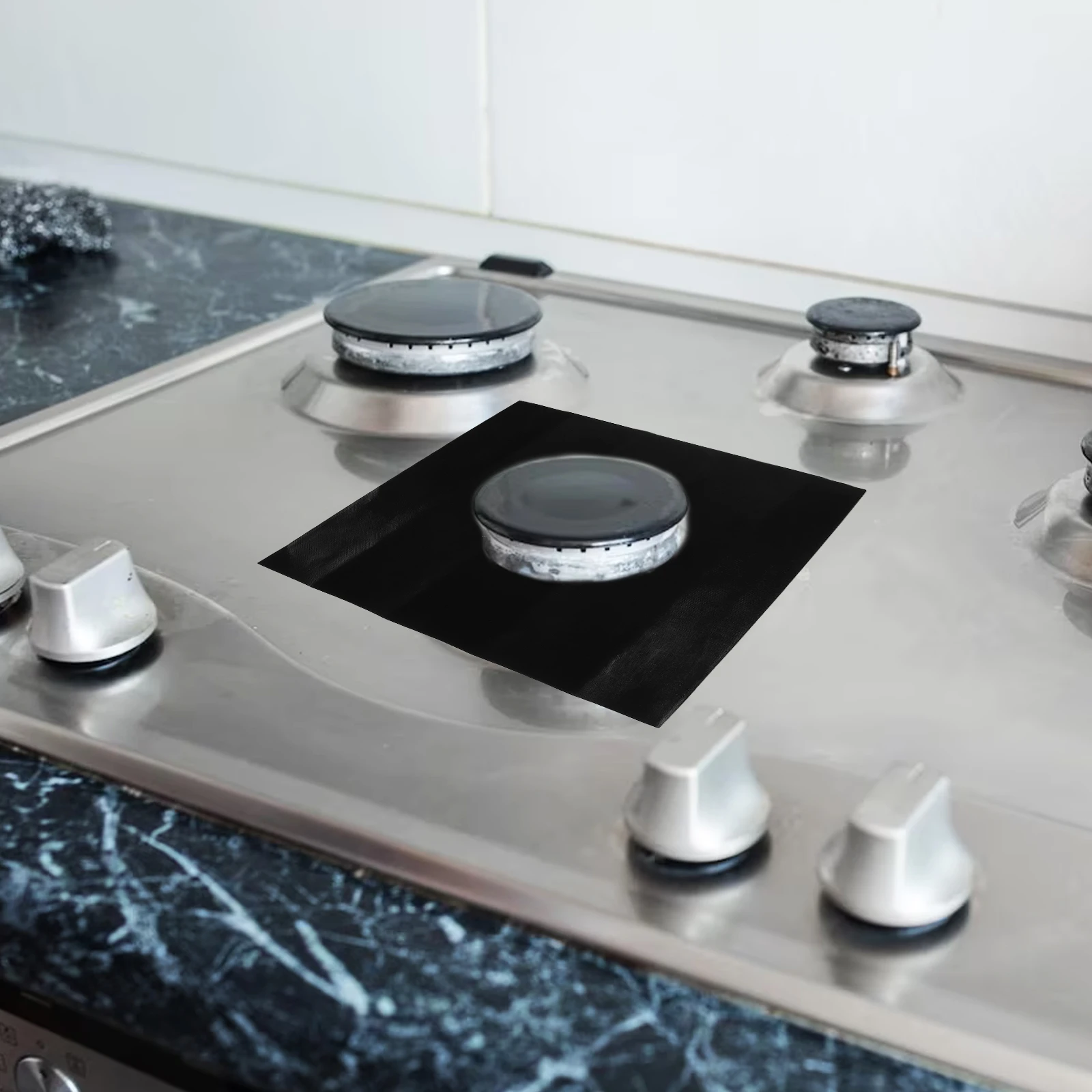 

2Pcs Gas Stove Burner Protector Non-Stick Reusable Thick Stove Burner Covers Kitchen Essentials Heat Resistant Stovetop