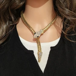 ZAA Vintage Women Jewelry 2025 Trends Personality Metal Snake Choker Necklaces Statement Party Accessories Girl Gifts