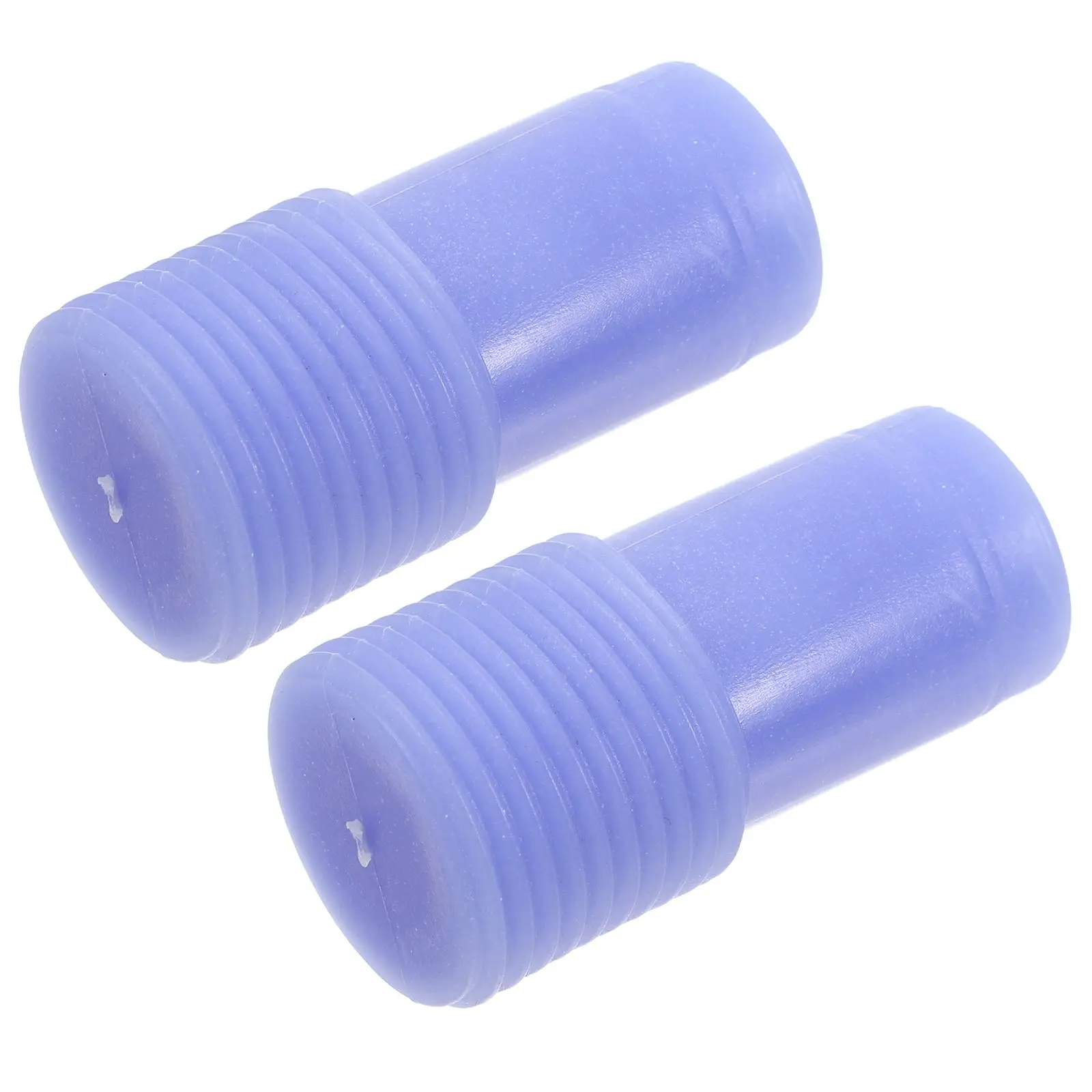 2 Pcs Threaded Head Tip Replacement for Mop American Style Blue Broom Handle Parts