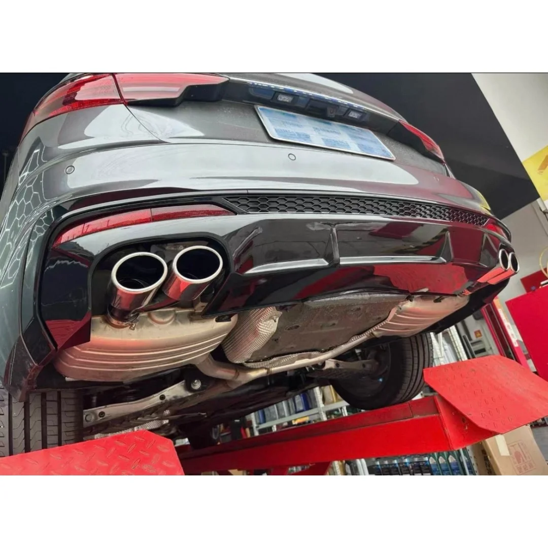 For Audi A4 S-Line S4 B9.5 B9 Facelift Saloon / Avant 2020-2025 (Not For A4 Standard) Car Rear Bumper Valance Diffuser Bodykit - view 3