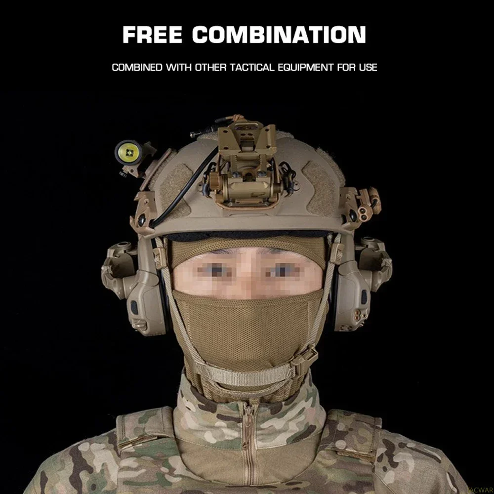 Tactical Assault Breathable Balaclava Full Face Mask Headgear Elastic Head Cover for Airsoft CS Motocross Riding Cosplay Hunting