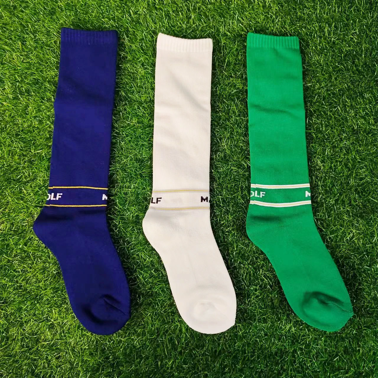 Chaussettes de golf en coton peigné pour femme, confortables, élastiques, respirantes, absorbant la transpiration, neuves