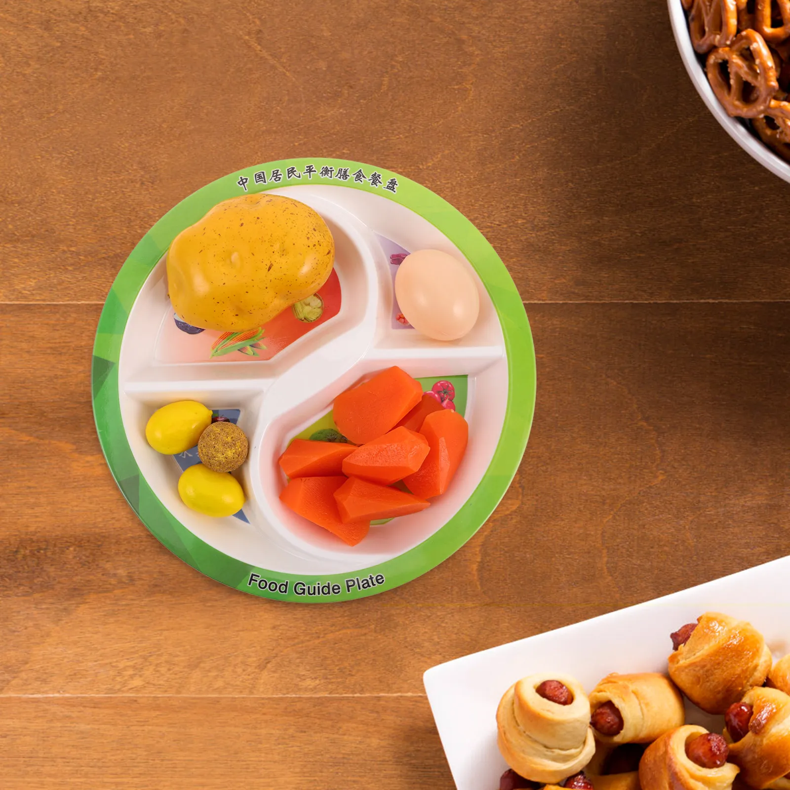 4 Section Adult Divided Plate - Nutrition & Fitness Station 评论和价格