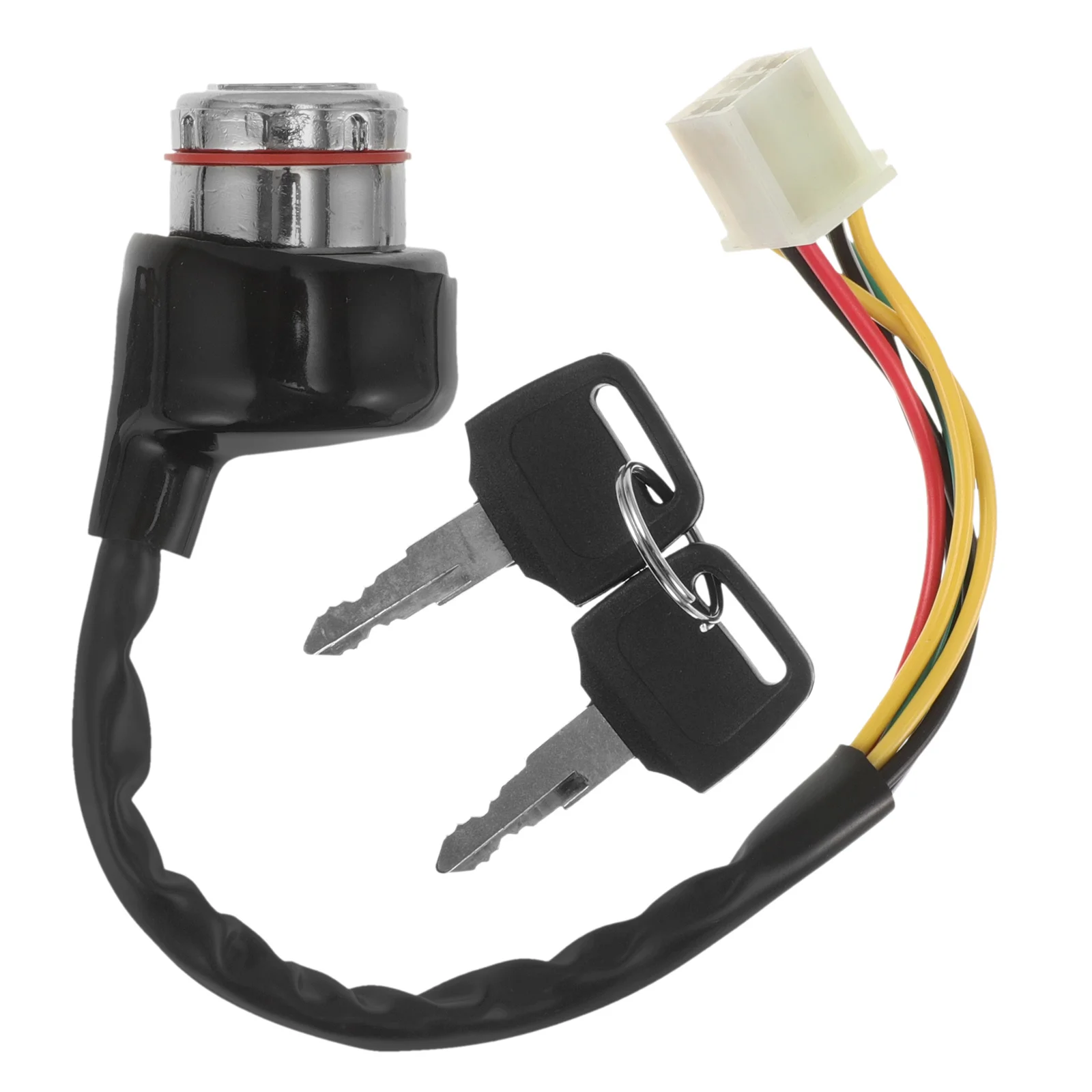 

6 Wire Ignition Switch Replacement for Motorcycle Atv Scooter Universal Key Start Switch with 3 Gear Keyed Ignition