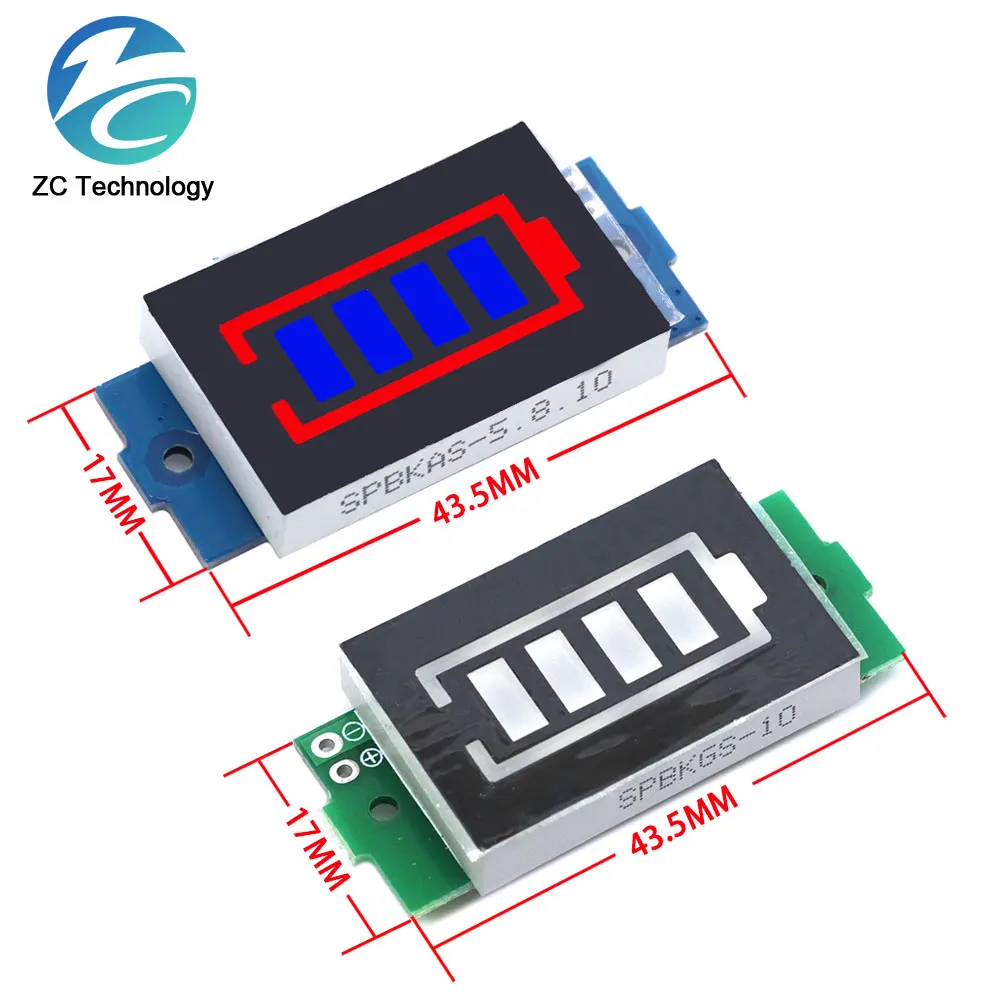 1-8S 1S/2S/3S/4S Single 3.7V Lithium Battery Capacity Indicator Module 4.2V Display Electric Vehicle Battery Power Tester Li-ion