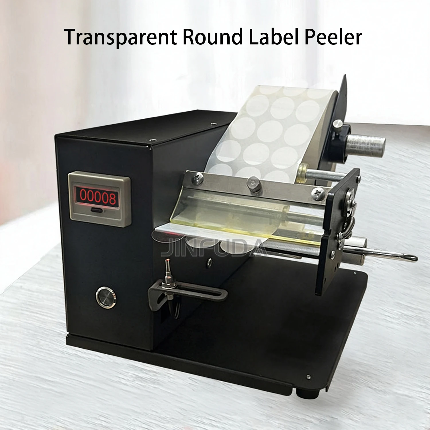 Automatic Label Peeling Machine For Clear Round Seal Stickers Adhesive Labels Self Adhesive Separator Equipment