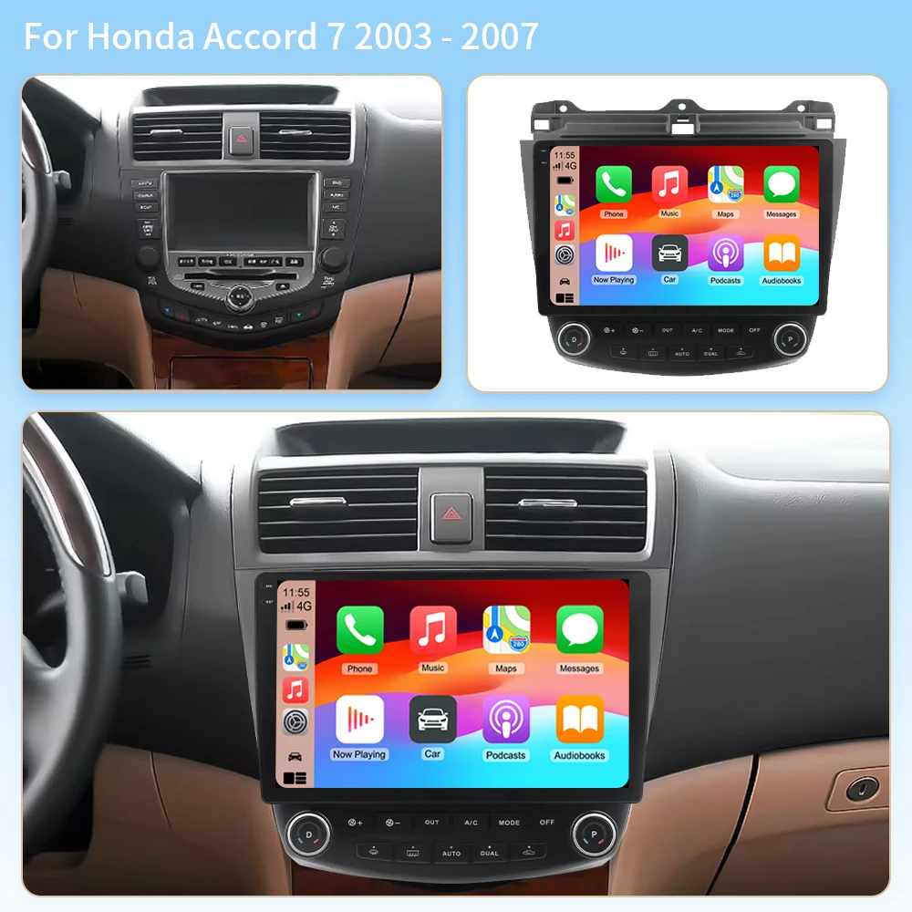 2K Android For Honda Accord 7 2003 2004 2005 - 2007 Car Radio Carplay Multimedia Player GPS Autoradio Head Unit Touch Screen BT