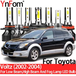 Yotota voltz zze13 #2002-2004用のynfomロービーム、ハイビーム、フォグランプ、カーアクセサリー用の特別なLED電球キット