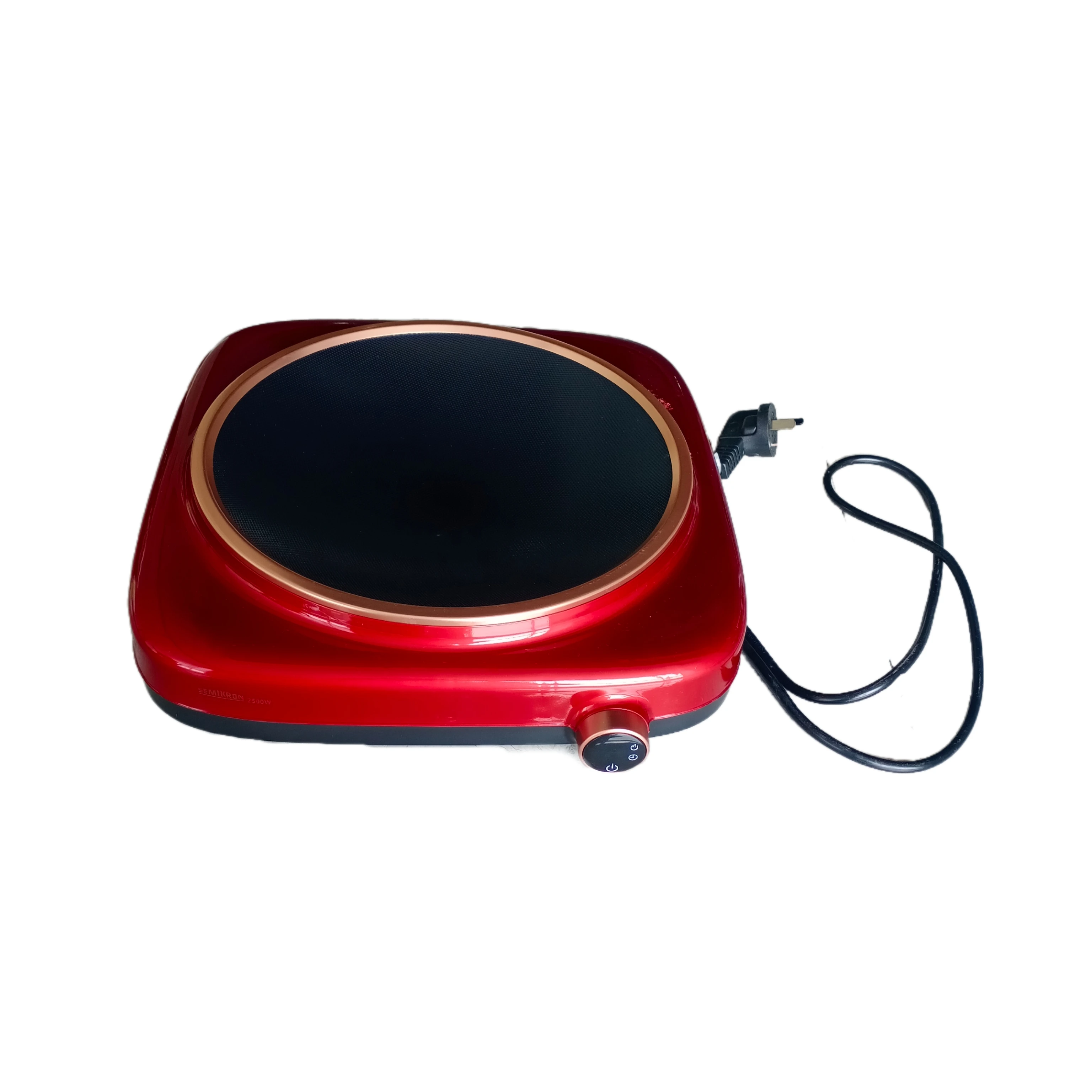 最新の赤い凹型IHクッキングヒーター 3500W 急速加熱 アジアン中華料理業務用厨房向け