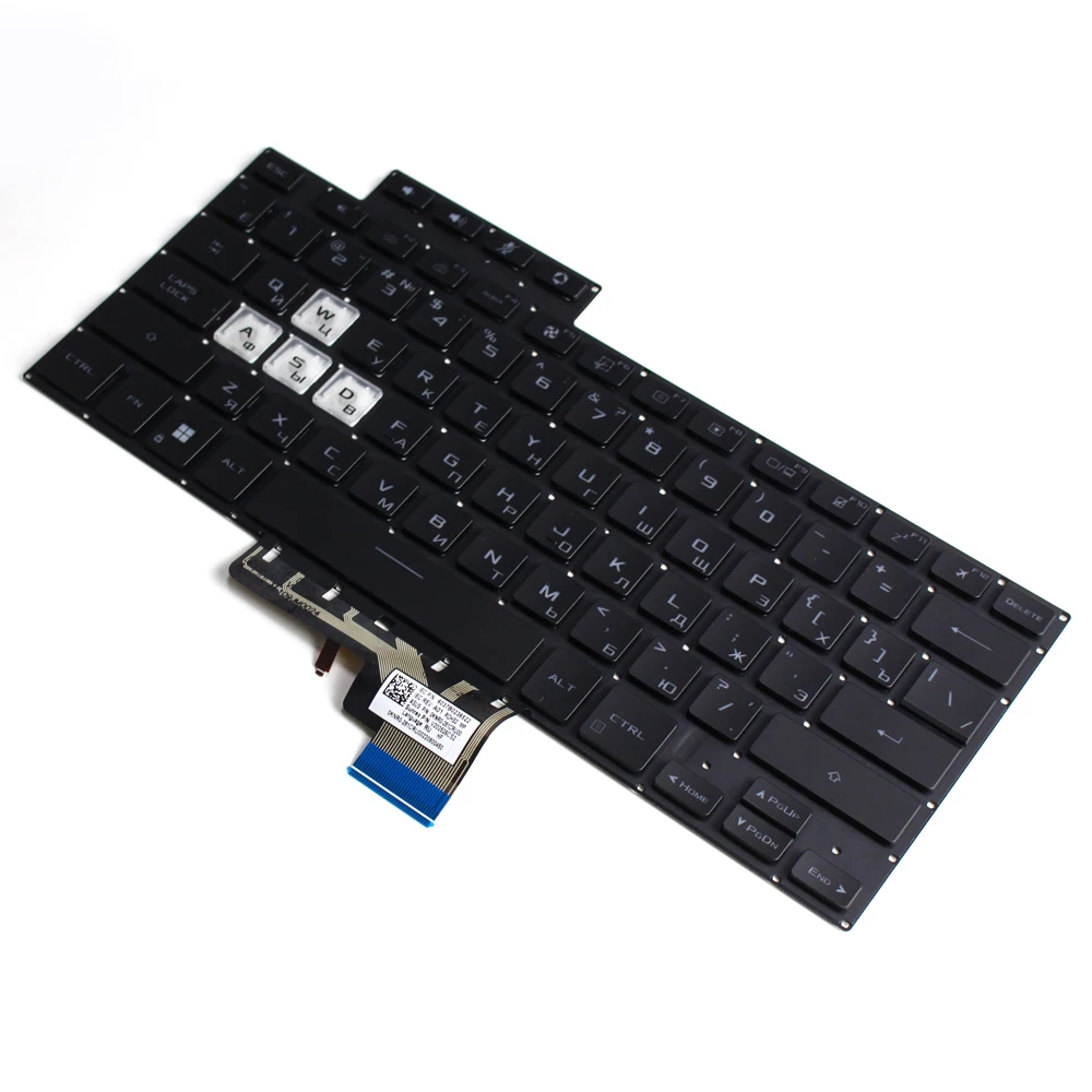 لوحة مفاتيح كمبيوتر محمول جديدة لـ Asus TUF Dash F15 FX516P FX516PC FX516PE FX516PR FX516PM لوحة مفاتيح الكمبيوتر المحمول RU تخطيط مع إضاءة خلفية