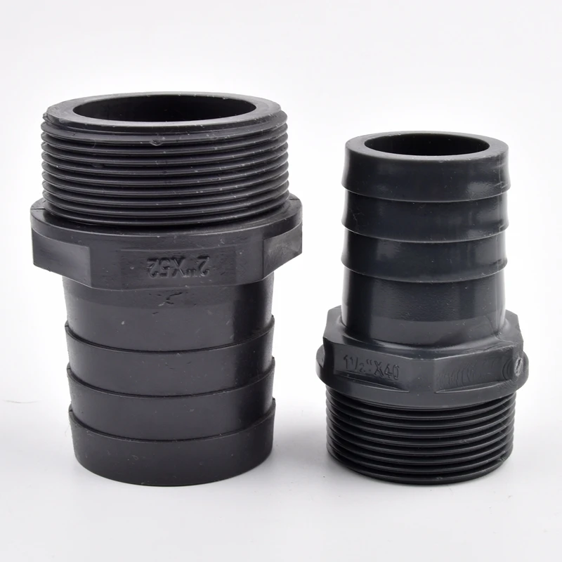 حجم كبير O.D 16 ~ 50 مللي متر إلى 1 "~ 2" ذكر الموضوع معبد موصل خرطوم حديقة محول أنابيب الري خرطوم لينة المشتركة اكسسوارات