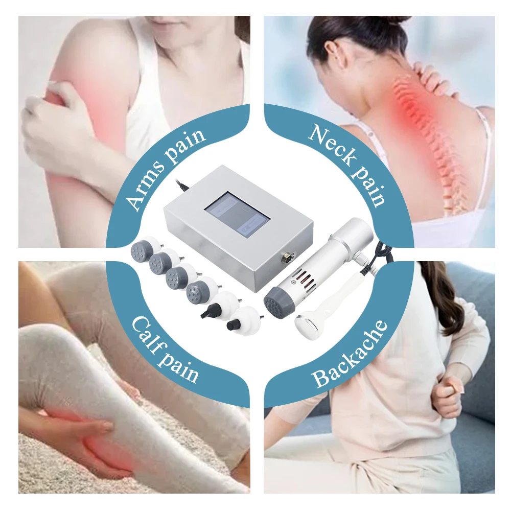300MJ Shockwave Ultrasonic Therapy Machine High Tech Handle Shock Wave Massager For ED Treatment Arm Pain Relief Body Relaxation