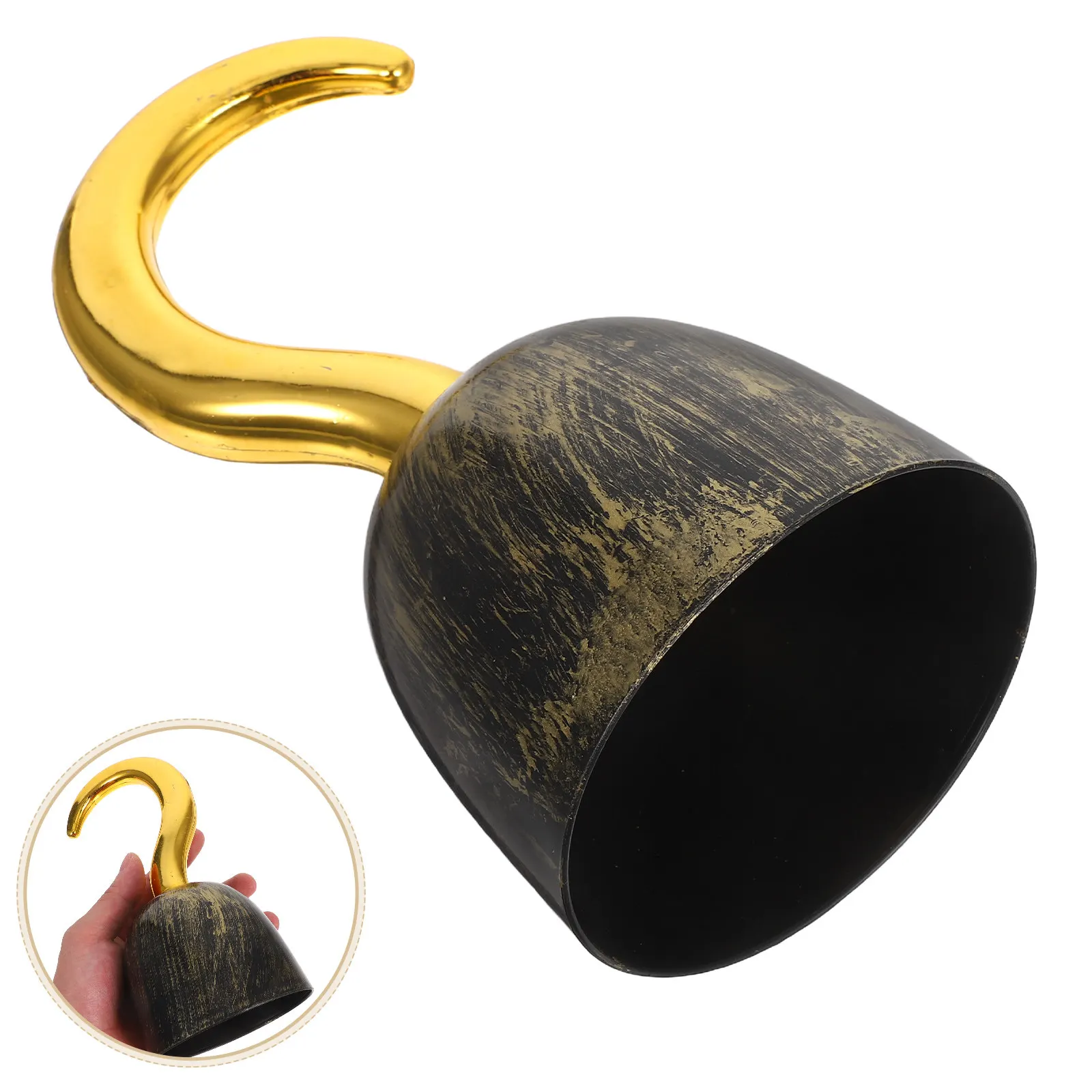 1pcs Pirate Costume Prop Halloween Pirate Hook Plastic Pirate Captain Cosplay Costume Accessories For Kids Performance Prop