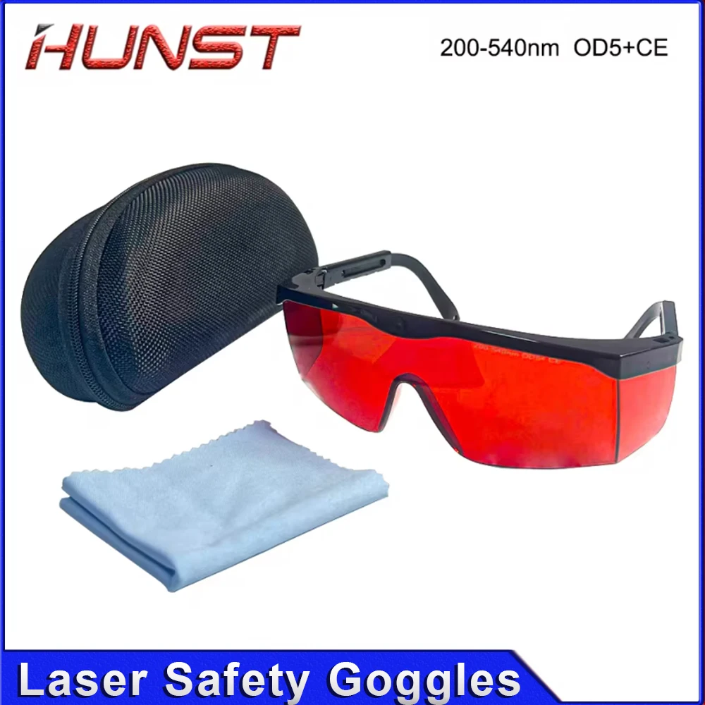 HUNST Laser Safety Glasses Beauty Hair Removal Goggles UV Infrared 200-540nm Goggles OD5 CE
