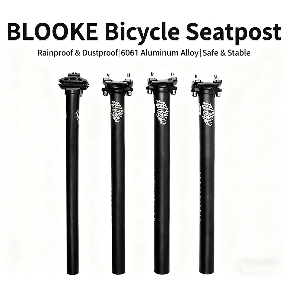 

Bicycle Seatpole Aluminum Alloy Double-track 27.2mm/30.9mm/31.6mm Mountain Mtb Road Bike Straight/Offset Seat Tube Cycling Parts