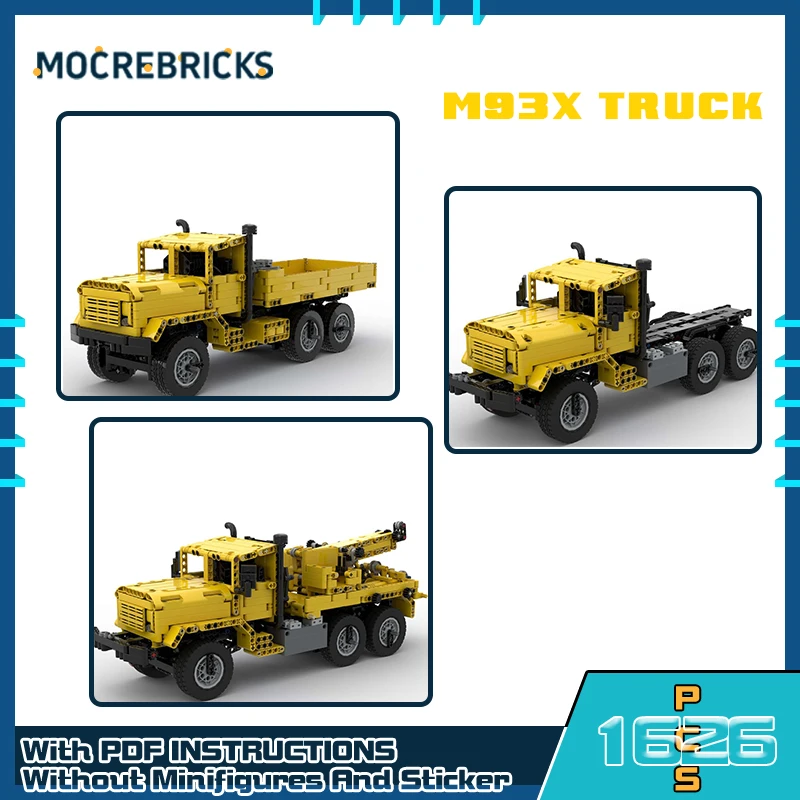 

Engineering Vehicle M936 Wrecker Truck Building Blocks Trailer Assembly Model Rescue Crane DIY Technical Bricks Toys for Boys