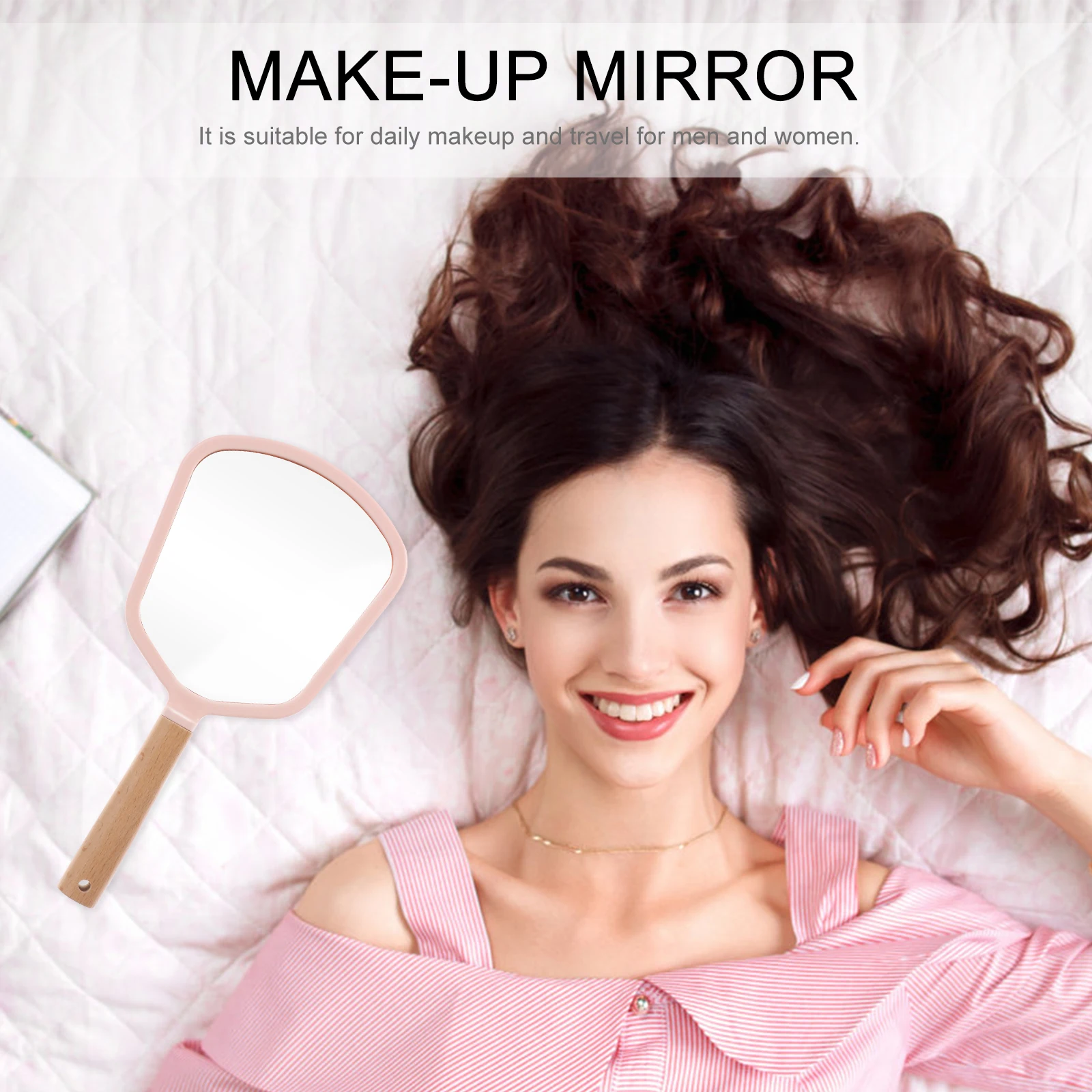 

Ручное косметическое зеркало в полный рост, круглые зеркала с подставкой, 30x увеличенный карман, портативное портативное зеркало в форме макияжа