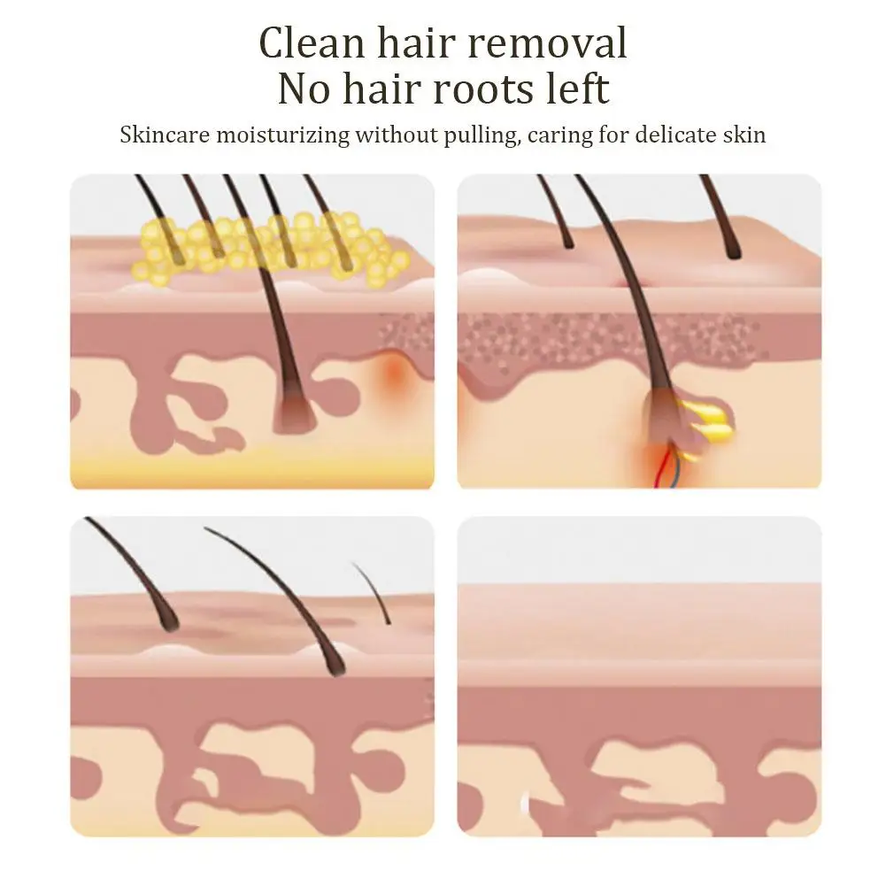 80g Quick Hair Removal Cream Gently Plant Ingredients Depilatory Cream Hair Removal Products For Body Armpits Arms Legs Z4q4