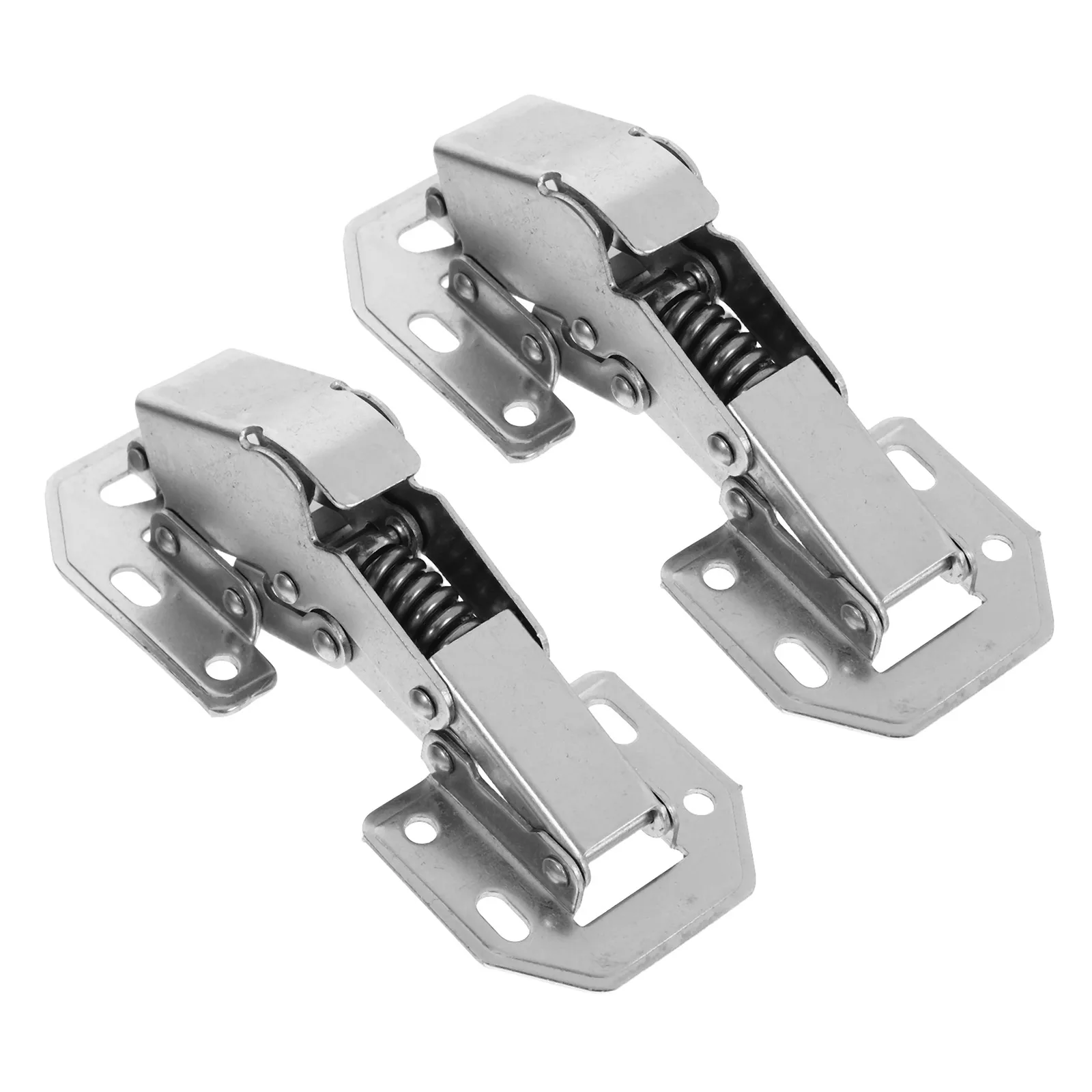 

2pcs Frog Hinges Stainless Steel Thickened Closing Cabinet Door Buffer Damper Spring Loaded Hinges Wardrobe