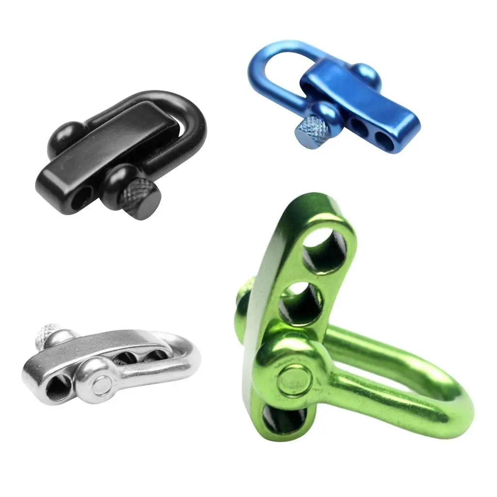 Adjustable D Shackle Buckle U-Shaped Stainless Steel Shackle for Paracord