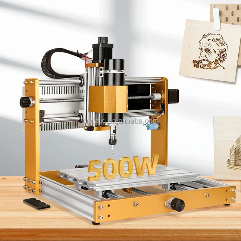 

DAIXI Mini 3-axis CNC engraving Machine 3018Plus 2.0 Spindle 500w CNC +5.5W laser engraving