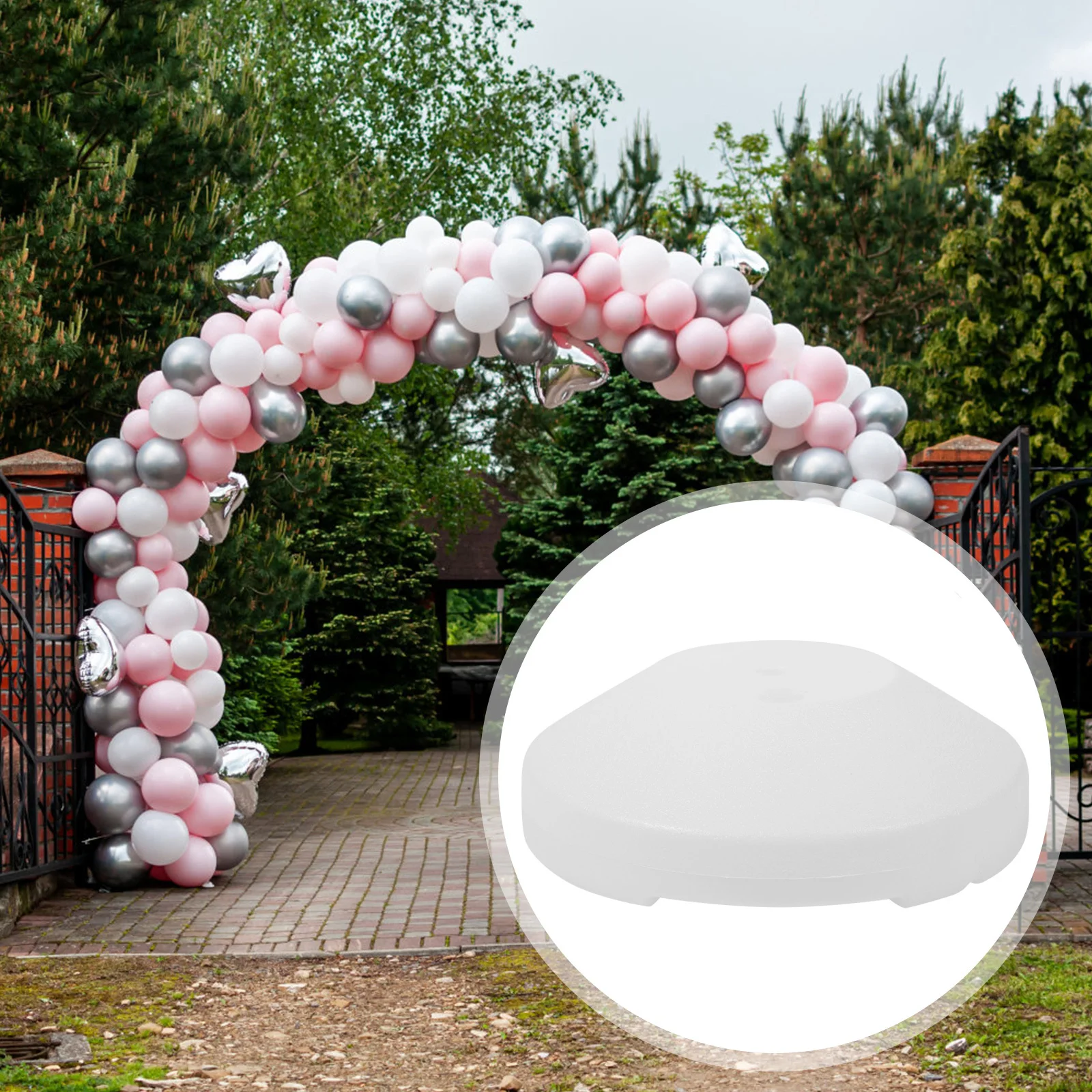 

Balloon Arch Water Filling Base Strong Wind Resistant Party Decor Accessory for Beach Garden Event Balloon Stand Weight Holder