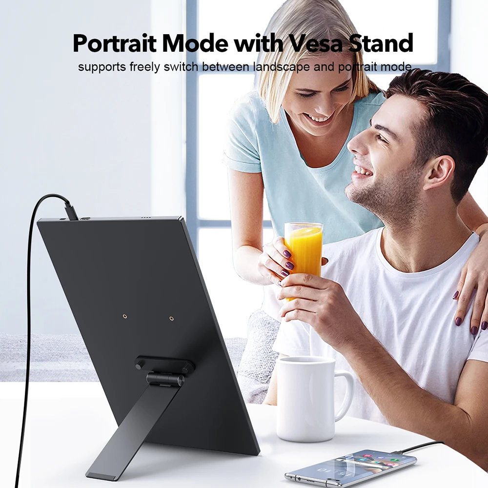 Cdisplay Mini Monitor Stand VESA 75*75mm Desk Portable Monitor Stable Support Holder for 7-17.3