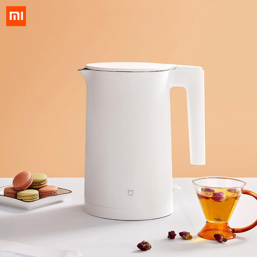 New Xiaomi Mijia Electric Kettle 2 Large Capcity 1.7L Water Boiler Safety Auto-Off Double Layer Anti-Scalding Electric Kettles