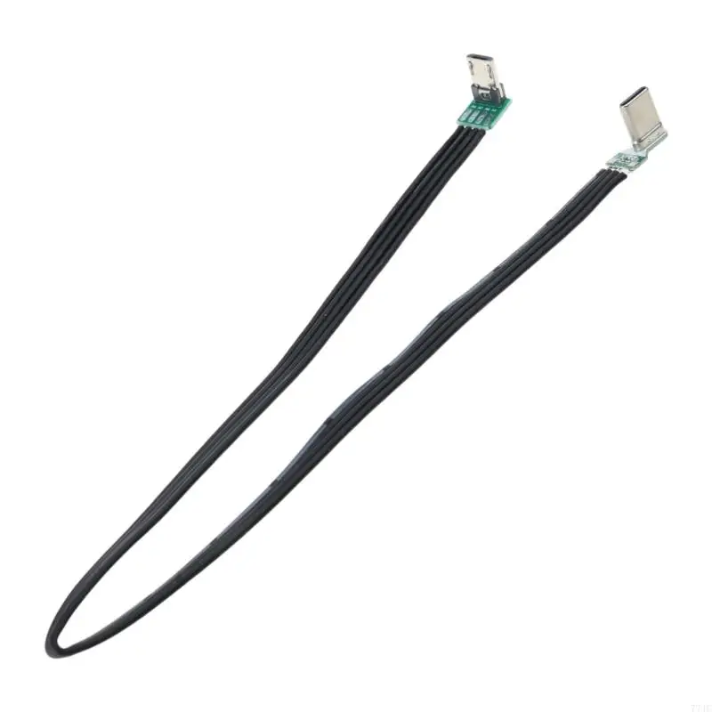 USB Tipo USB 5PIN Cable izquierdo Adaptador en ángulo derecho Carga y cable datos 77JC