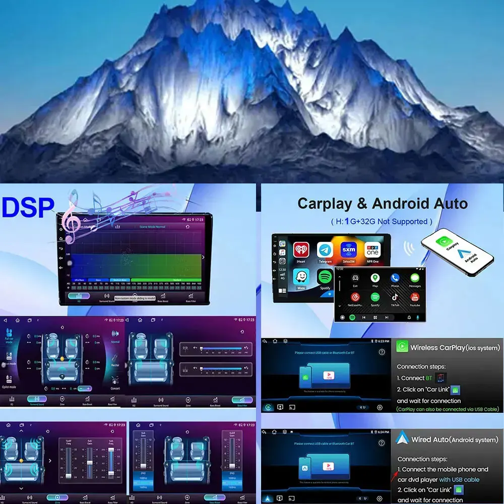 Radio samochodowe Subaru Forester SG 2002 - 2008, multimedialne, bezprzewodowe Carplay, odtwarzacz wideo, nawigacja GPS, Android Auto, DSP, narzędzie, wentylator