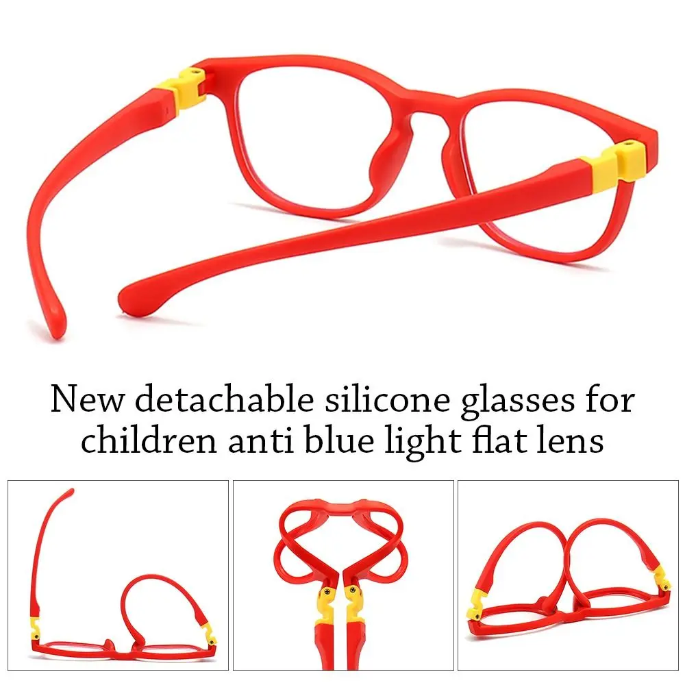 Protección ocular portátil clases en línea ordenador gafas cómodas Anti-luz azul montura ultraligera gafas para niños