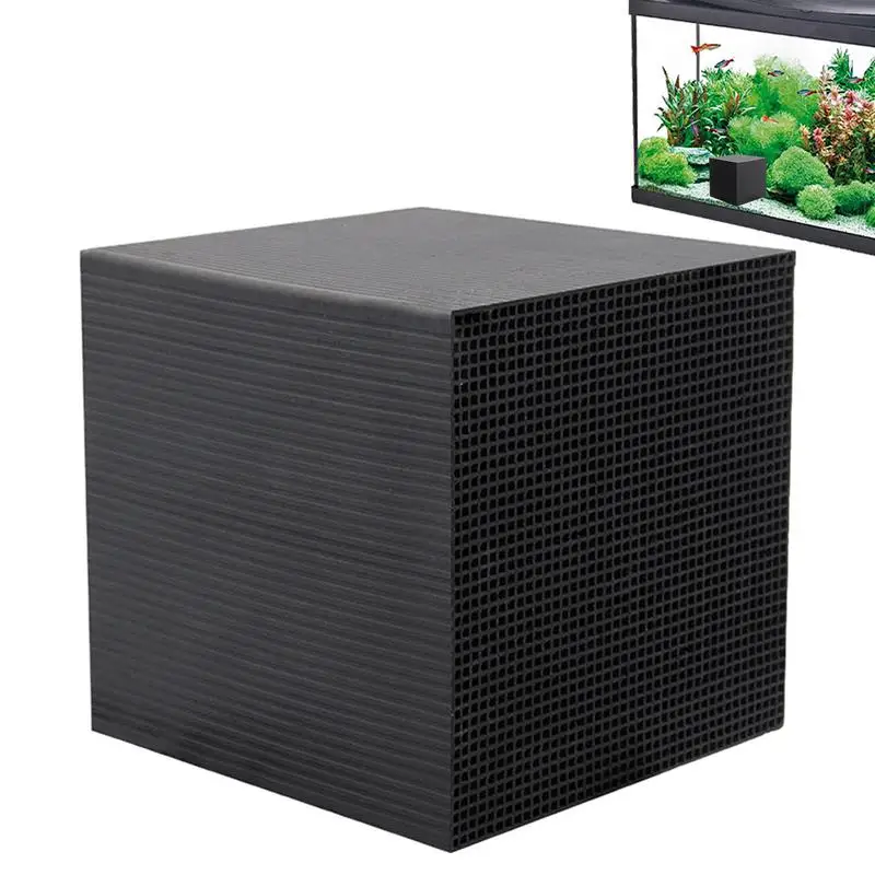 Aquarium Wasserreiniger Würfel Struktur Aktivkohle Block Carbon Filter Würfel Aquarium Zubehör