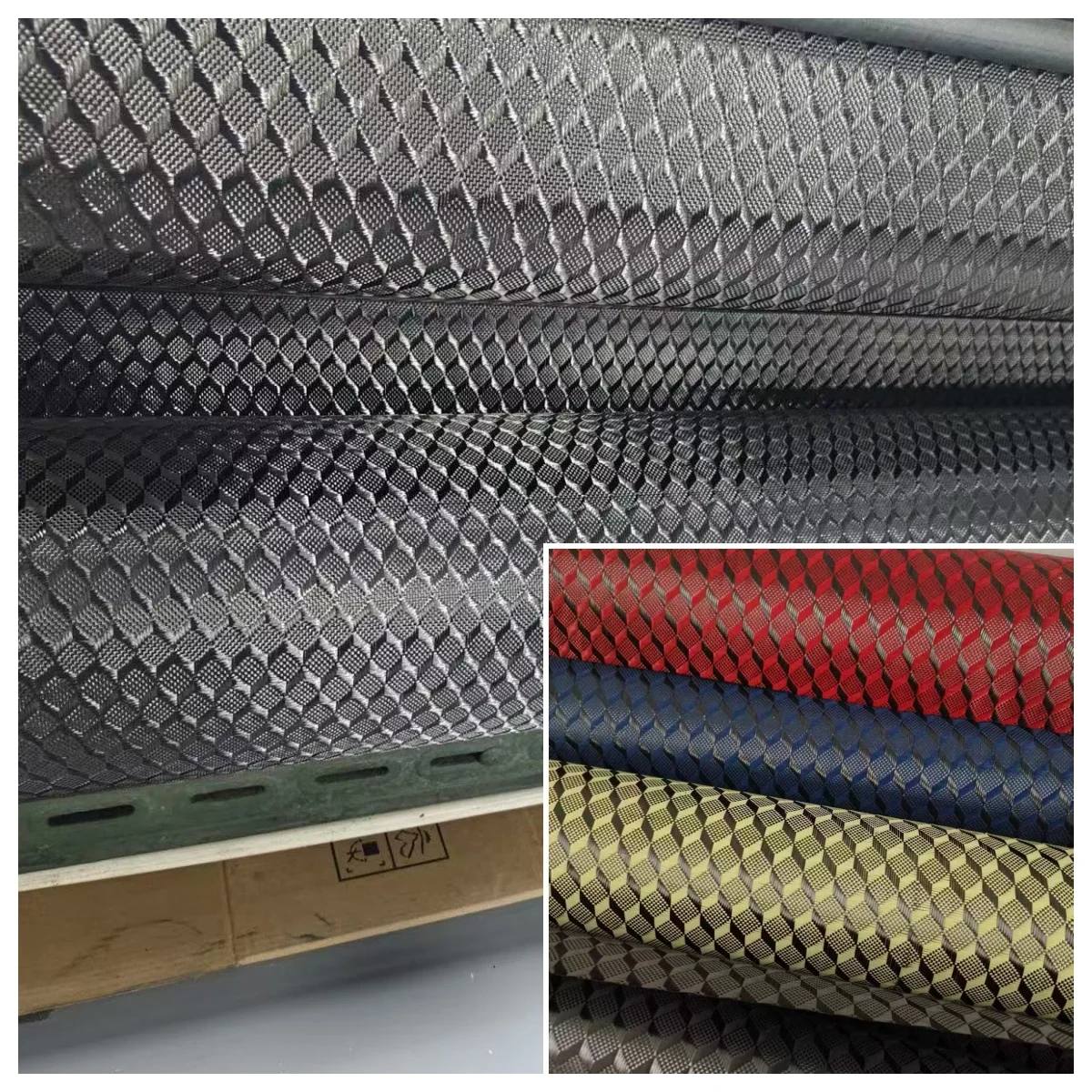 Echtes Carbonfaser-Jacquard-Gewebe 3K 240gsm 2x2 3D Dreidimensionales Raummuster-Effekt 40' / 100cm Breite – Detail 1