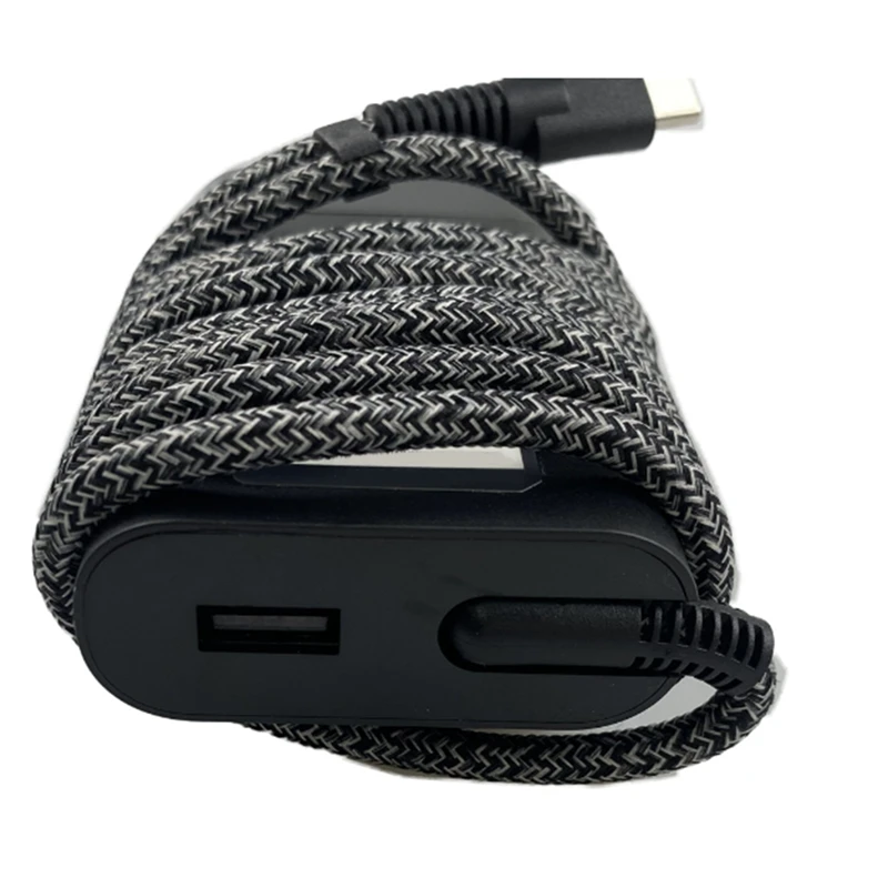 AC240V ramping 65W USB C Charger, untuk Hp Elitebook Chromebook Spectre pengisian cepat Laptop Tipe C Power Adapter US Plug