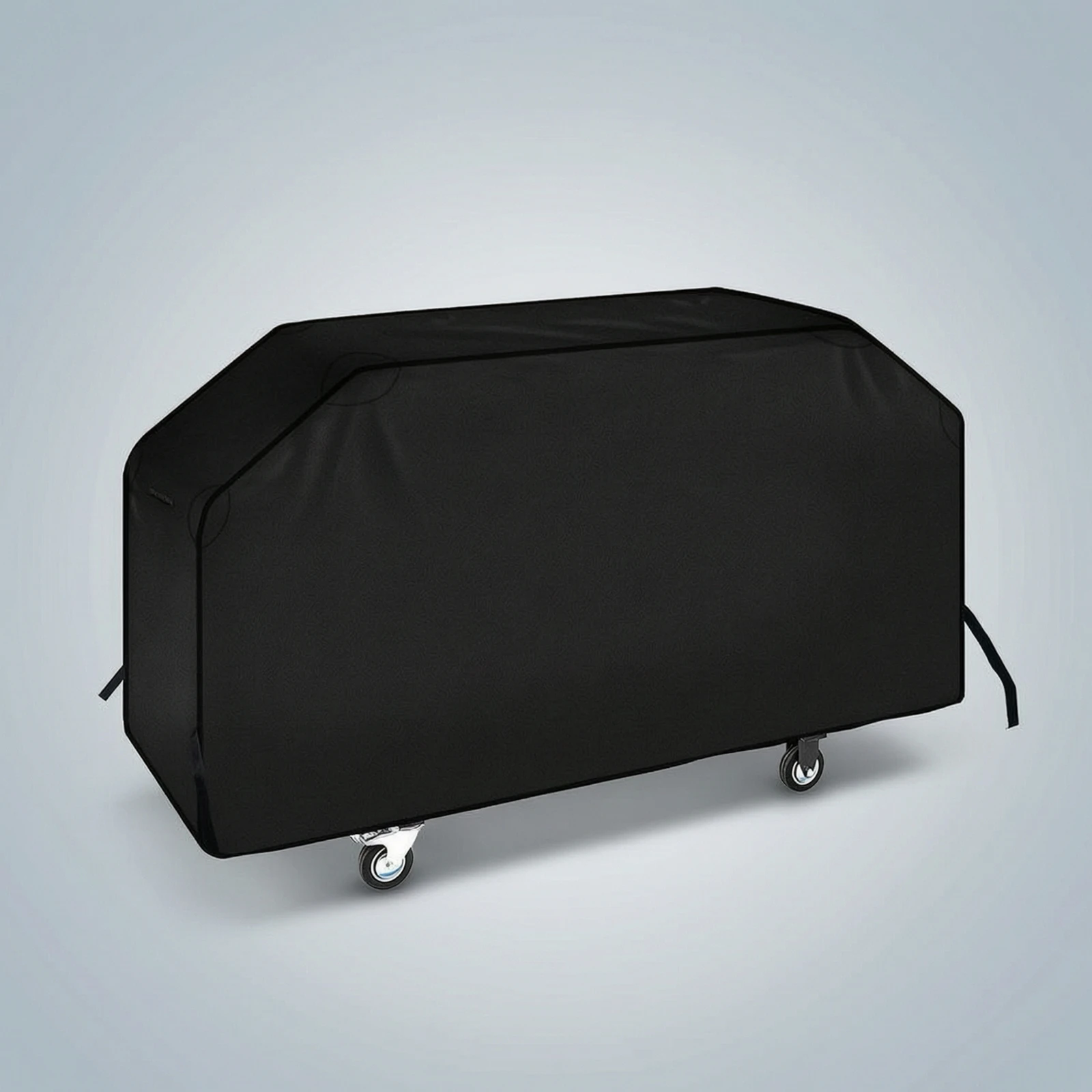 Grill Cover with Drawstring Heavy-Duty Barbecue Cover with Ties Weather-Resistant Tear-Resistant-Proof for Backyard, Patio view 6