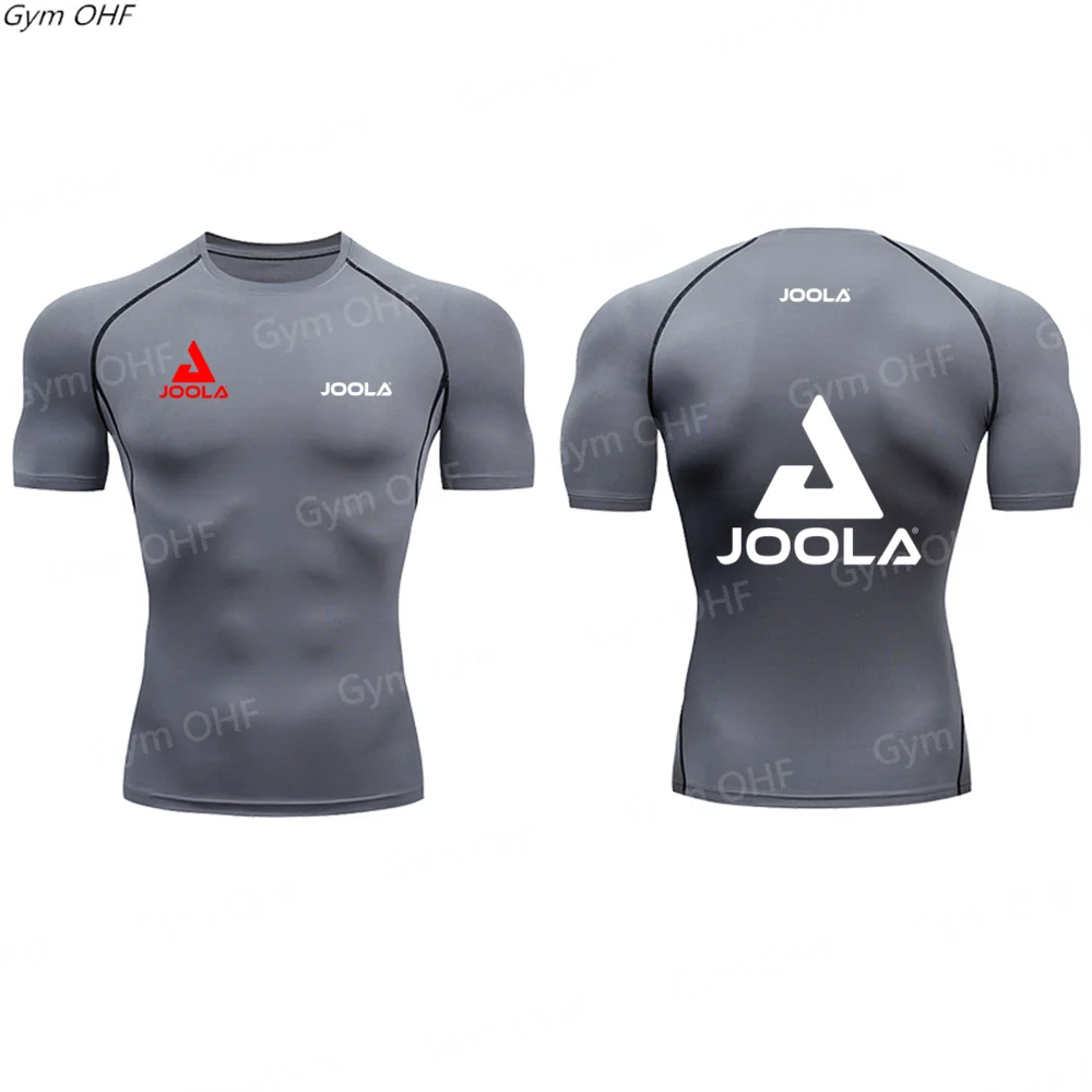 JOOLA men's fast drying tight training T-shirt for table tennis, sweat wicking and breathable sports equipment