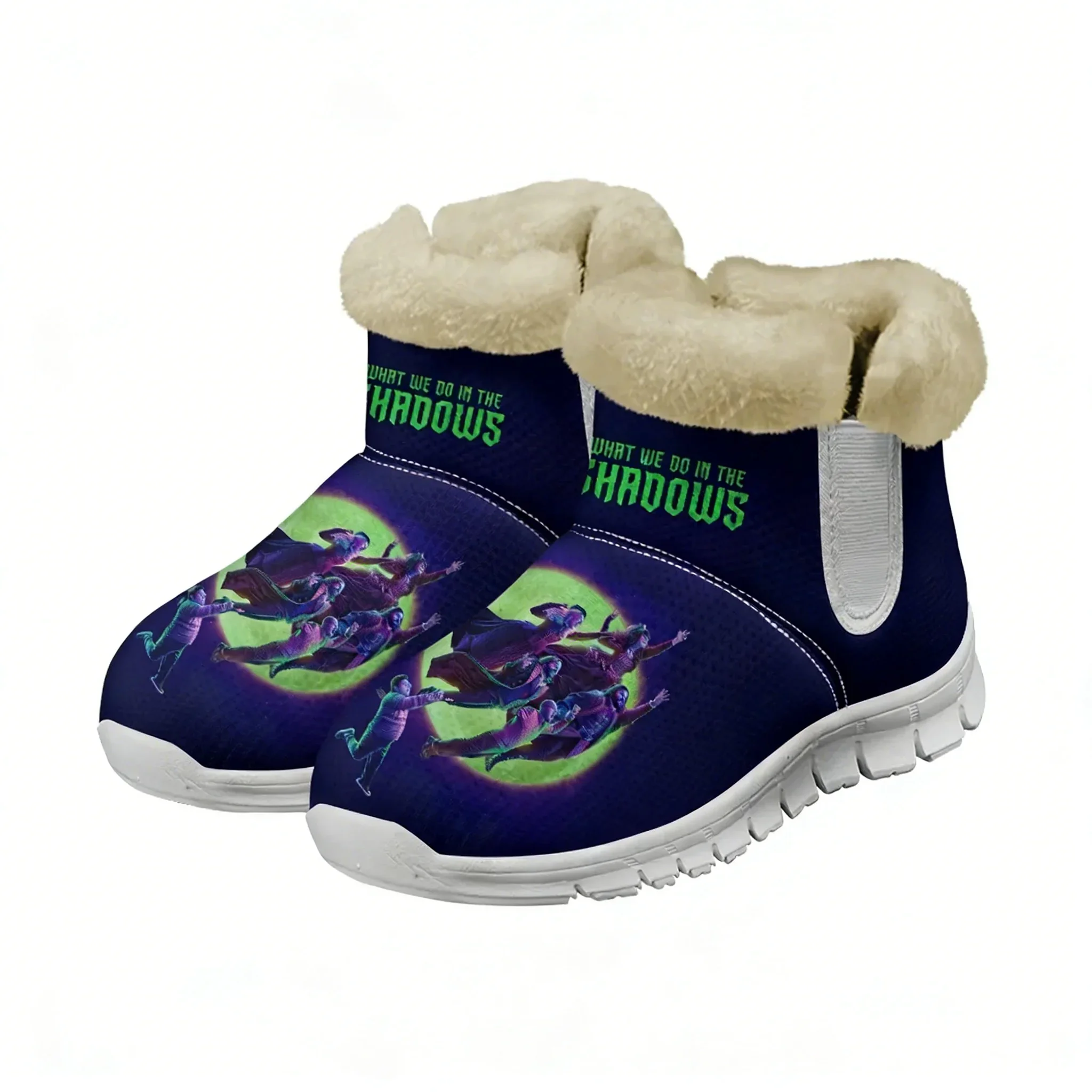 What We Do in The Shadows Warm Boot Mens Womens Teentager Shoe Outdoor High Quality Fashion Print Sneakers Custom Made Shoes