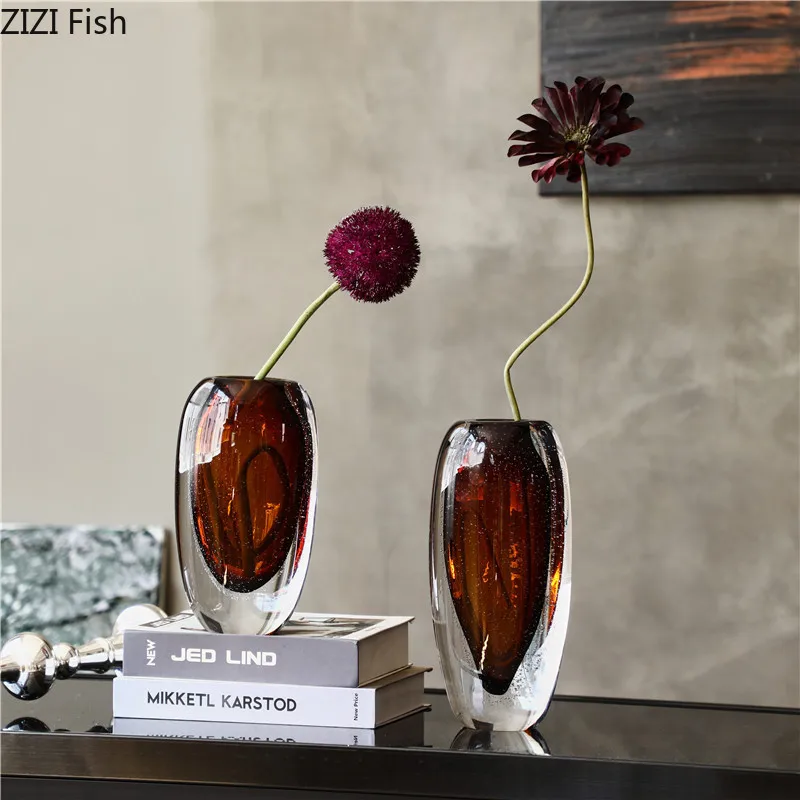 bubble-thick-amber-glass-vase-flat-mouthed-vase-flower-vessels-flower-arrangement-dried-flower-vases-ornament-decorative-vases