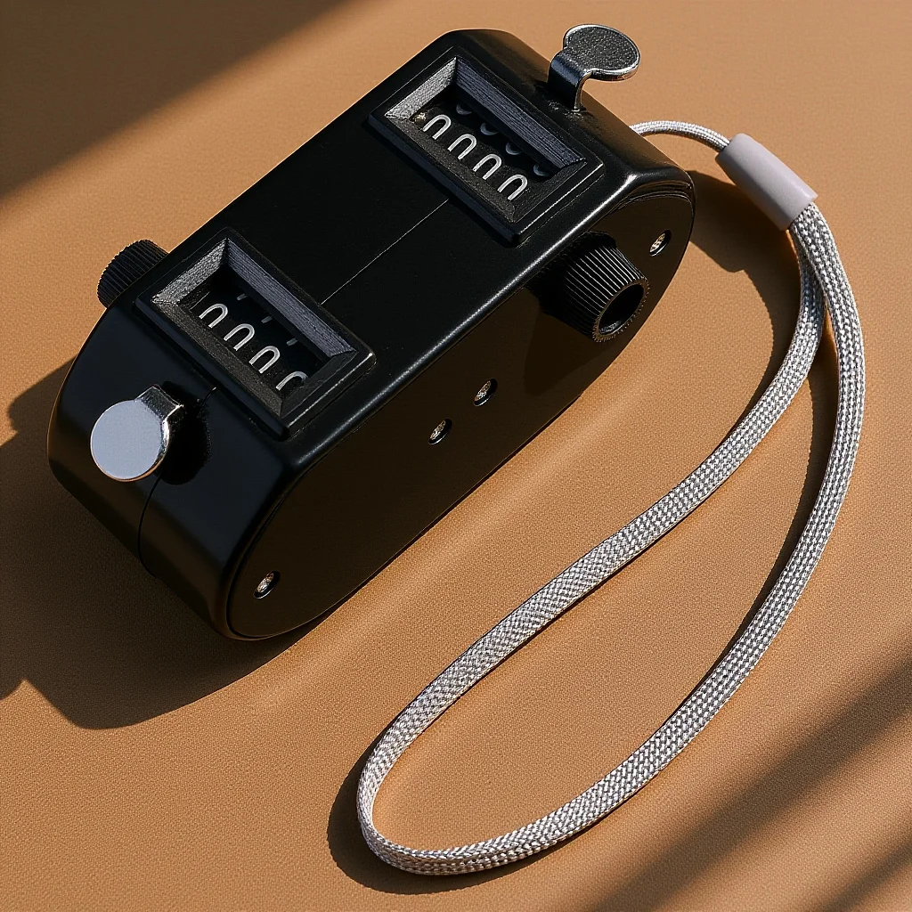 

Dual Mechanical Baseball Golf Tally Counter Four Number Display Black Handheld Counter Clicker Counting Clicker