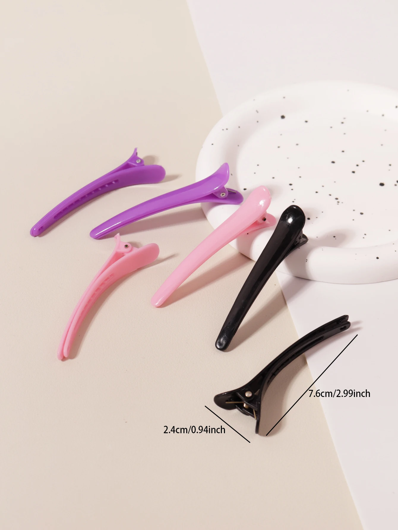 10 Teile/satz Kunststoff Rand Clip Haarnadel Zubehör Ente Schnabel Clip Haarnadel Haar Styling Werkzeuge Für Haar Zubehör – Detail 7