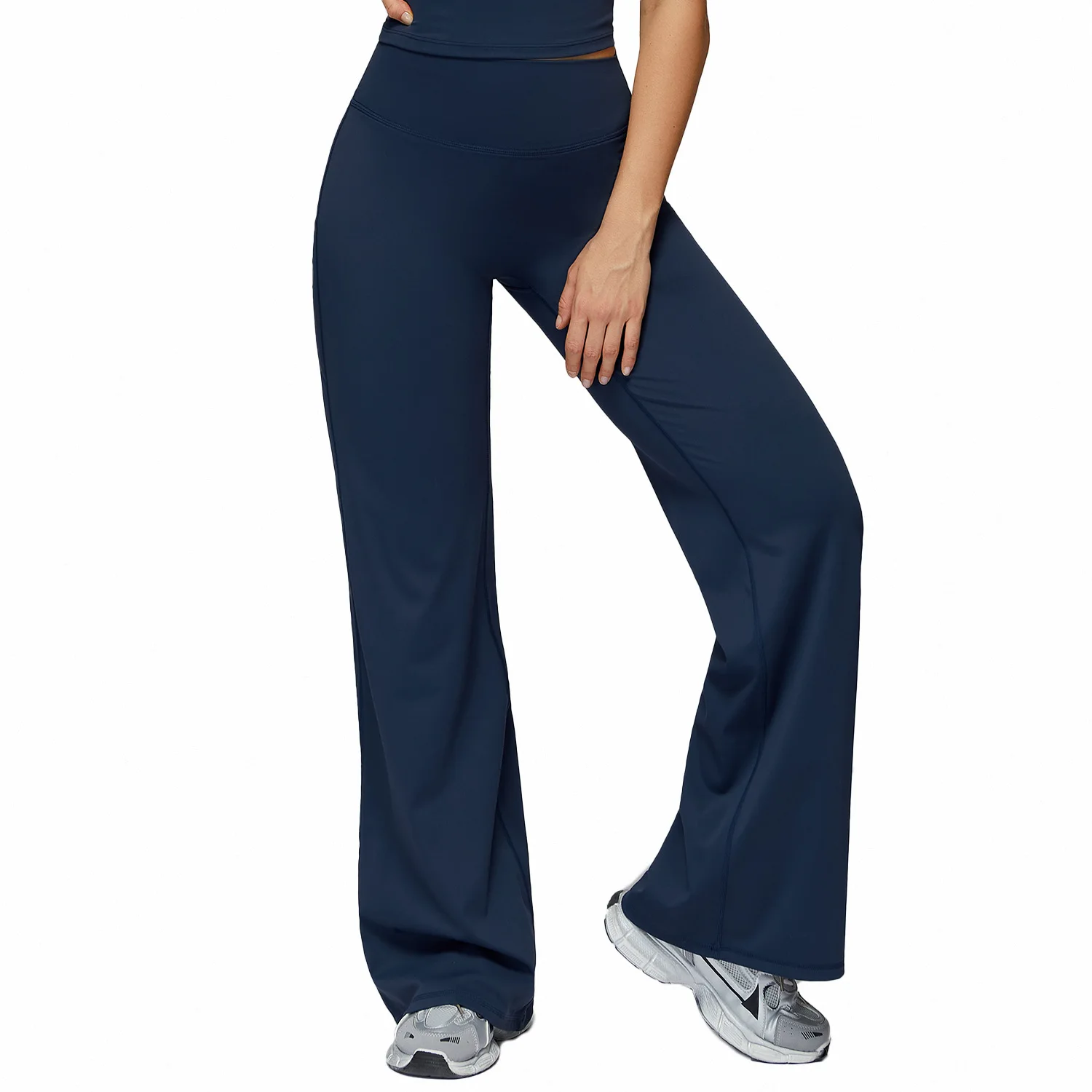 

Maxdutti Long Pants With High Waist Wide Legs Loose Fit Sports Pants Outdoor Leisure Sports And Fitness Pants