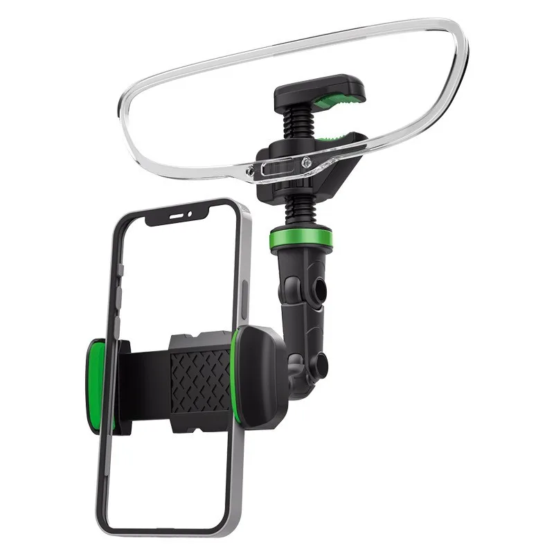 

Cell phone stand holder Mirror Mobile Long Neck Holder 360 Rotation Adjustable Foldable Flexible Mount for Car Rearview