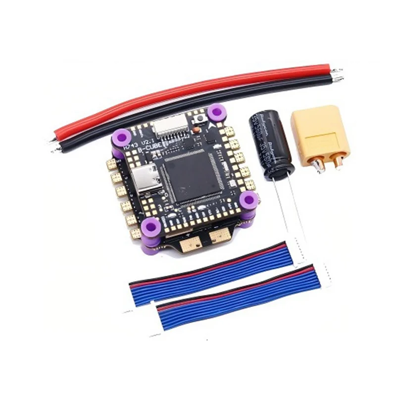 BTLIFE-H743 ل RC FPV المتسابق الطائرة بدون طيار وحدة تحكم في الطيران 45A 4-INI ESC 3-6S بطارية دعم المكدس المزدوج BEC 30.5X30.5 مللي متر تصميم
