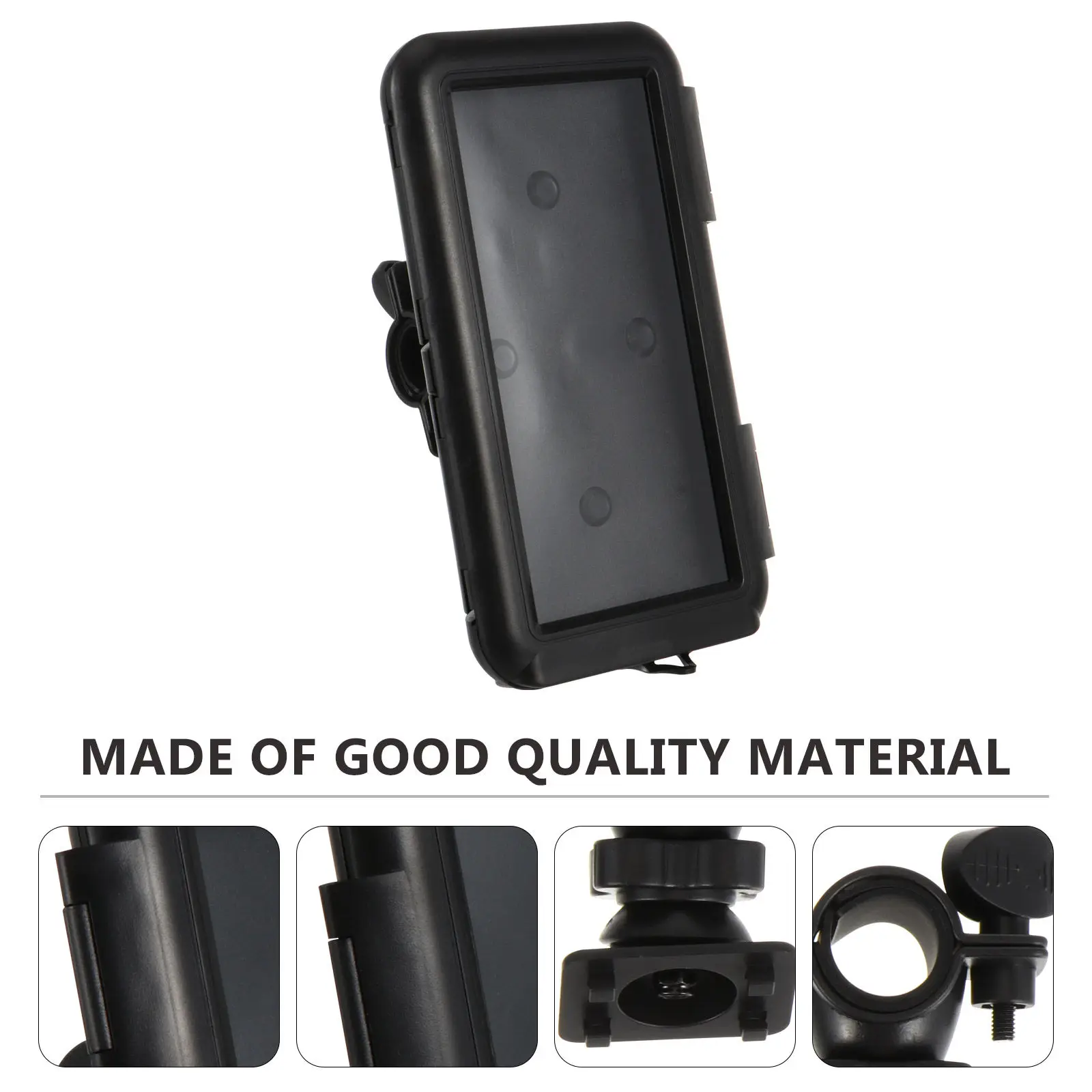 1Pcs Waterproof Motorcycle Phone Holder High Quality Plastic Bike Handlebar Mount Shockproof Cell Phone Stand for Outdoor Riding