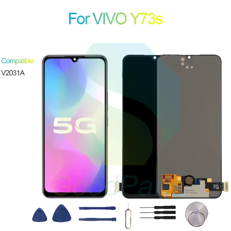 

For VIVO Y73s Screen Display Replacement 2400*1080 V2031A For VIVO Y73s LCD Touch Digitizer