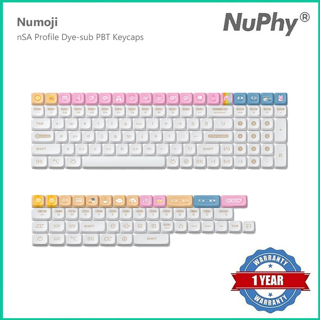 

НуПи ® Nu-moji nSA Dye-sub Колпачки для клавиш из ПБТ Яркие/Темные