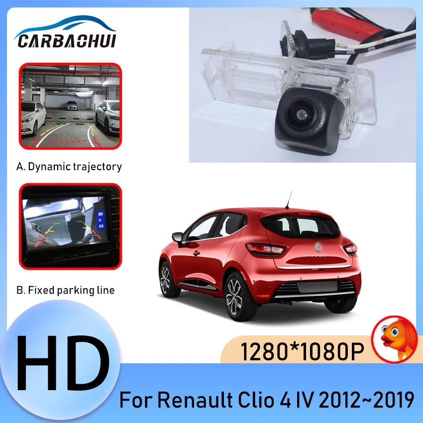 

HD Night Vision Rear View camera For Renault Clio 4 IV 2012 2013 2014 2015 2016 2017 2018 Original Screen Compatible Monitor