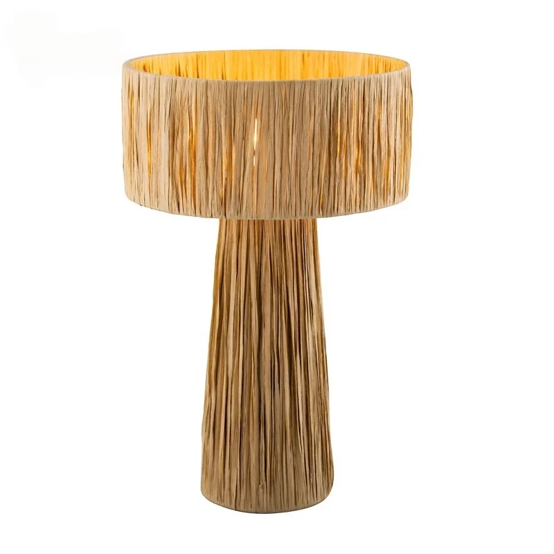 

Японский ретро-торшер в стиле Ваби-саби из ротанга, светодиодный, E27, декоративный, для спальни, прикроватный, для гостиной, кабинета, студии