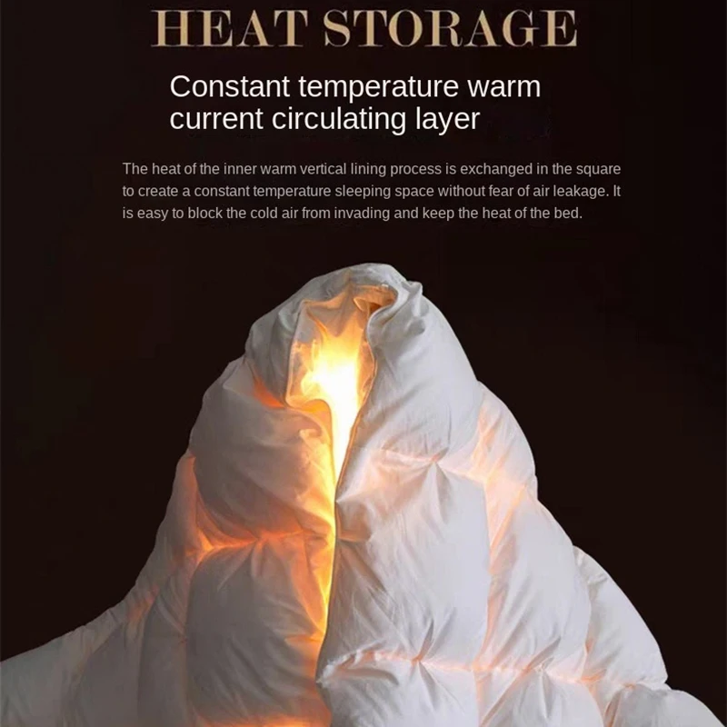 100% الأبيض أوزة أسفل لحاف سميكة الشتاء المعزي أربعة مواسم لحاف الملك الحجم فندق التخييم 1.5*2/1.8*2.2/2*2.3/2.2*2.4 متر #4
