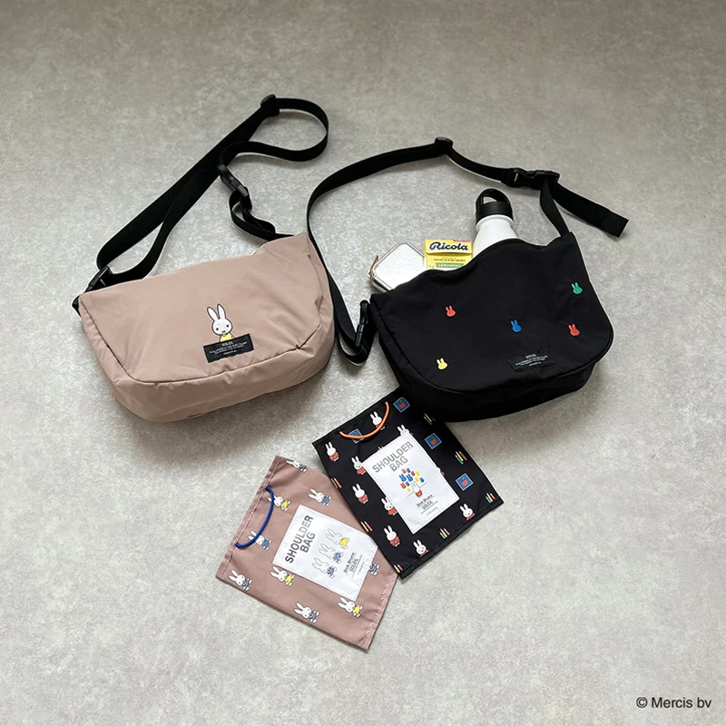 Cute Cartoon Dumpling Crossbody Bag Japanese Miffy Ultra-light Foldable Underarm Couple Bestie Waist Bag